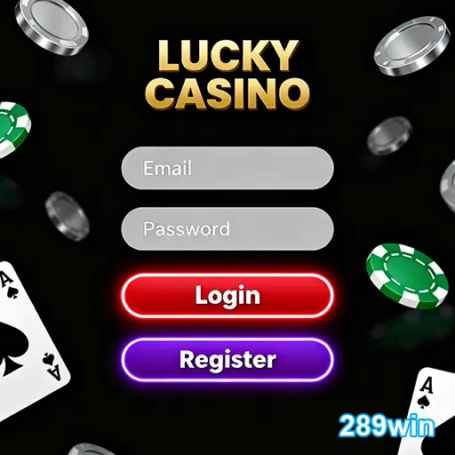 Tela de login e acesso seguro na plataforma 289win